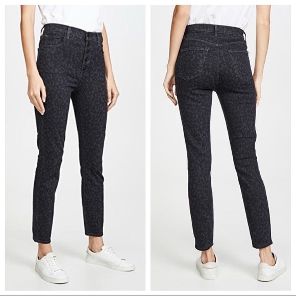 J. Brand Lillie High Rise Savannah Leopard Print … - image 1
